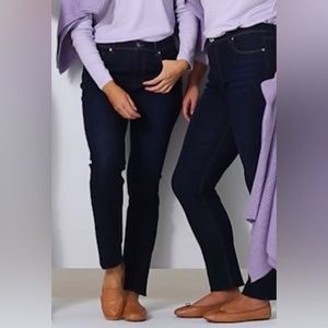 EUC. J. Jill 18T High-Rise Straight-Leg Jeans in Laguna Wash